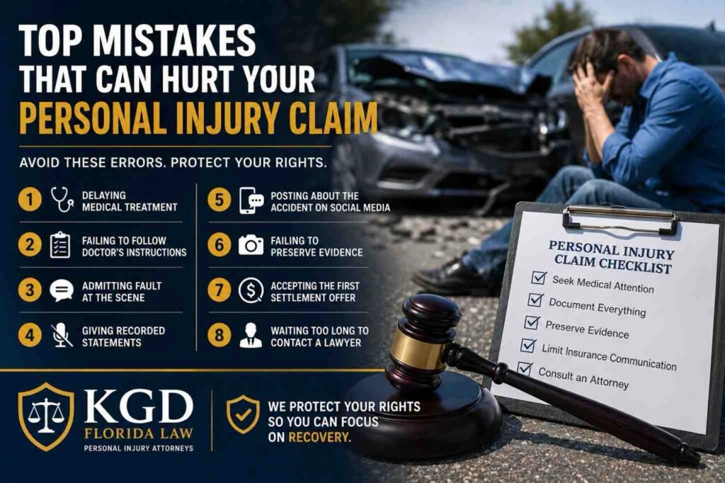 Top Mistakes That Can Hurt Your Personal Injury Claim