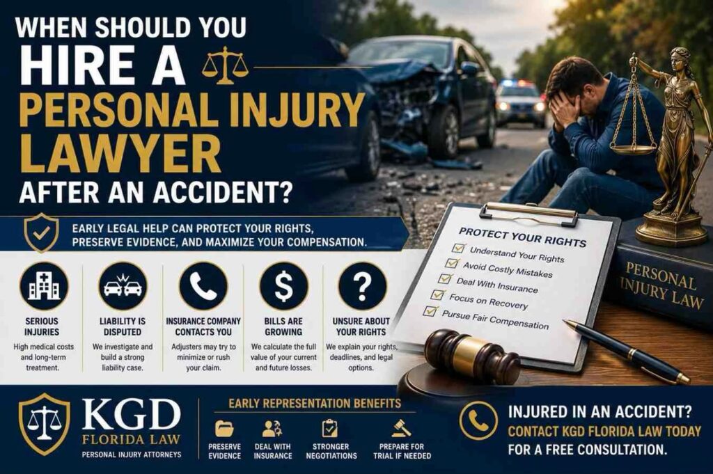 When Should You Hire a Personal Injury Lawyer After an Accident?